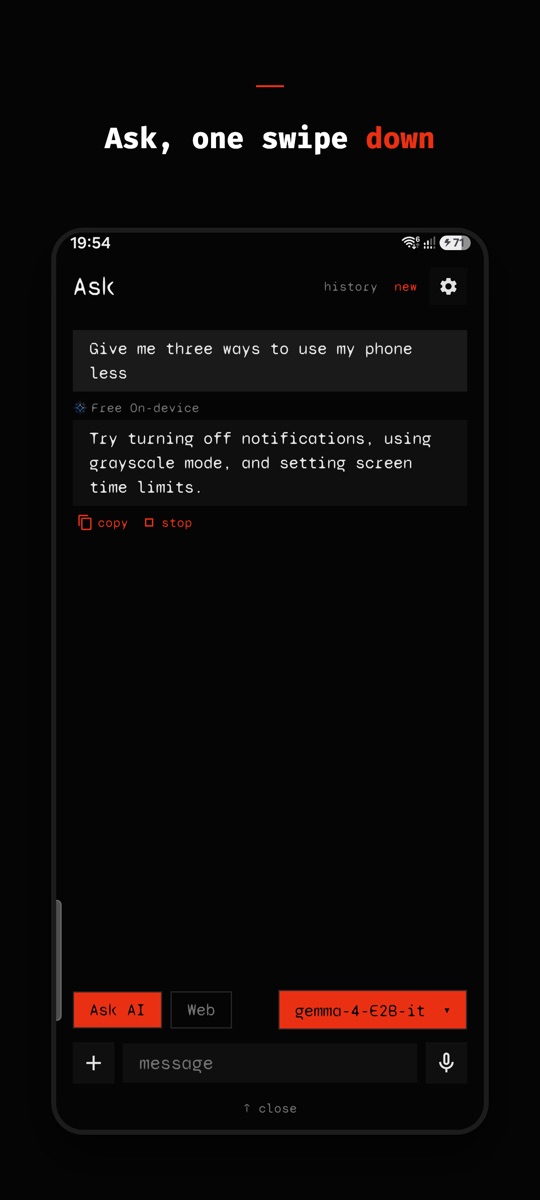 Asking Mono AI a question